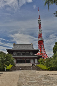 Zojo-ji tempel & Tokyo tower
