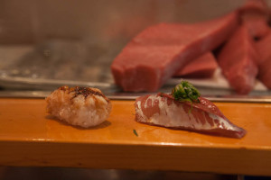 Nigiri - Baby Shrimp & Horse Mackerel